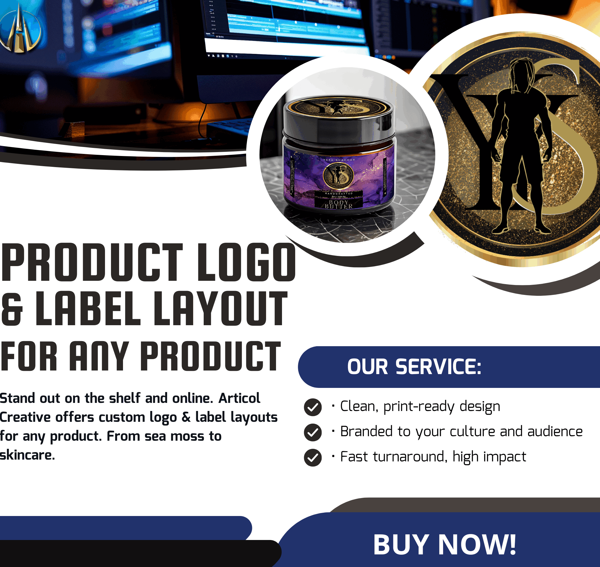 Product Logo and Label Layout for Any Product