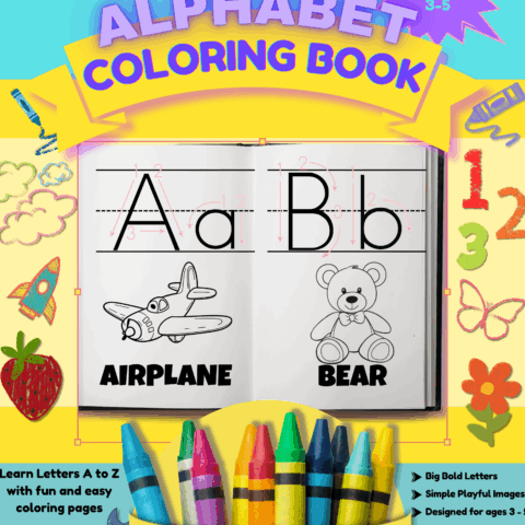 My First Alphabet Coloring Book